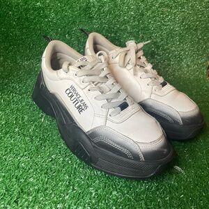 Versace Stargaze Sneakers White Black W- Fits 9-9.5 men’s